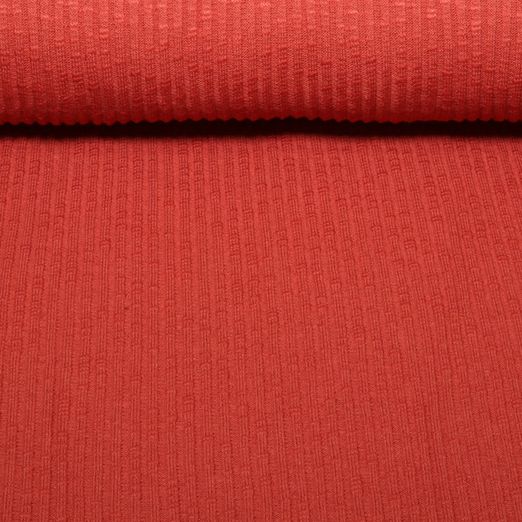 Jersey tricoté vintage Bettina - Rouge brique Jersey tricoté vintage Bettina - Rouge brique