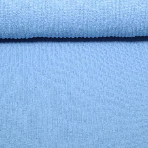 Jersey tricoté vintage Bettina - Bleu clair