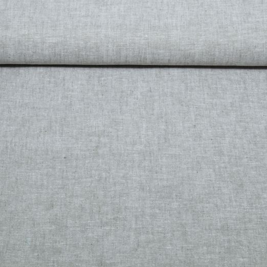 Leinen - Cotton Uni Grau Leinen - Cotton Uni Grau
