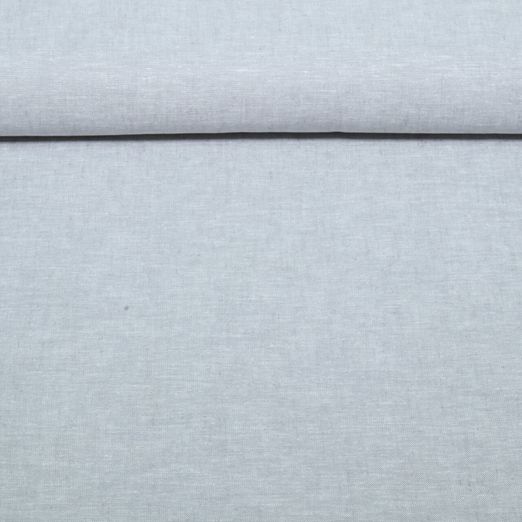 Lin - Coton Uni Gris clair Lin - Coton Uni Gris clair