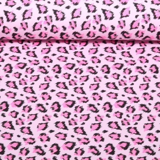 Sweat d'été - French Terry Léopard Rose