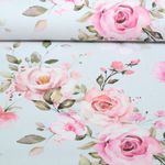 Toile canevas - Impression numérique Roses d'amour Bleu clair Toile canevas - Impression numérique Roses d'amour Bleu clair