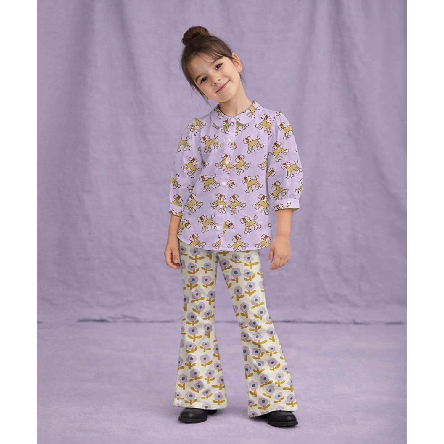 Bio Jersey - Blumen Jennifer Bouron Natur-1 Bio Jersey - Blumen Jennifer Bouron Natur-1