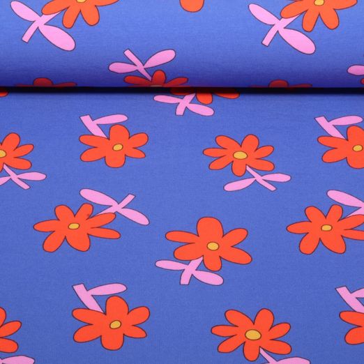 Jersey bio - Fleurs Jennifer Bouron Bleu