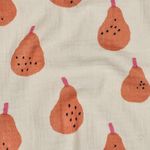 Bio Musselin - Birnen Natur Orange