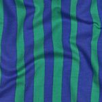 Bio Sommersweat French Terry - Streifen Blau Grün