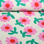 Bio Mousseline - Fleurs Jennifer Bouron Naturel Rose Bio Mousseline - Fleurs Jennifer Bouron Naturel Rose
