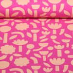 Jersey bio - Tretris fleurs Jennifer Bouron Fuchsia