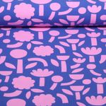 Jersey bio - Tretris fleurs Jennifer Bouron Bleu