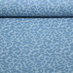 Tissu jeans pantalon - Léopard bleu clair Tissu jeans pantalon - Léopard bleu clair