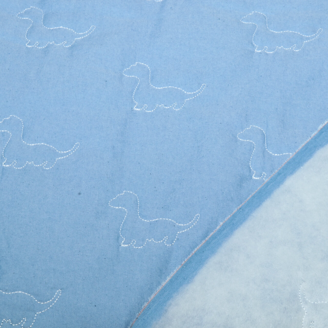 Jeans - Dinos Bestickt mit Vliesrückseite Hellblau-1 Jeans - Dinos Bestickt mit Vliesrückseite Hellblau-1