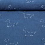 Jeans - Dinos Bestickt mit Vliesrückseite Mittelblau Jeans - Dinos Bestickt mit Vliesrückseite Mittelblau