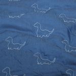 Jeans - Dinos Broderad med fleecebaksida Mediumblå