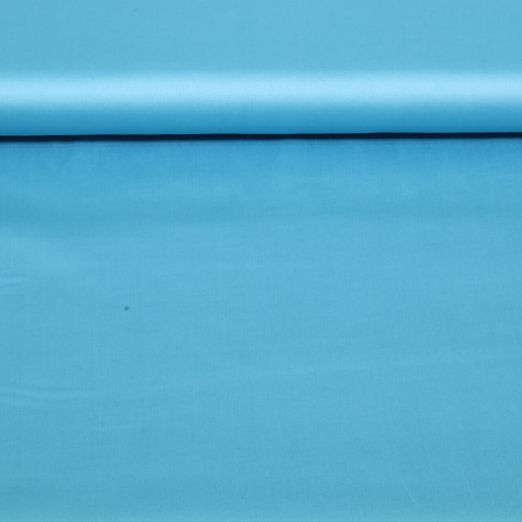 Baumwolle Satin Mimi - Uni Eisblau Baumwolle Satin Mimi - Uni Eisblau