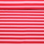 Jersey bio - Hamburger Liebe Duo Summer Stripes Rose Rouge Jersey bio - Hamburger Liebe Duo Summer Stripes Rose Rouge