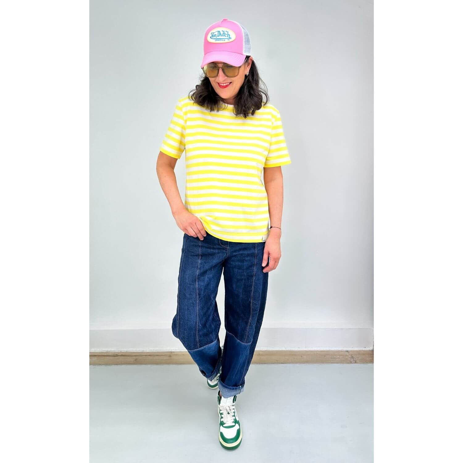 Jersey bio - Hamburger Liebe Uno Summer Stripes Ecru Jaune-2 Jersey bio - Hamburger Liebe Uno Summer Stripes Ecru Jaune-2