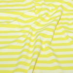 Bio Jersey - Hamburger Liebe Uno Summer Stripes Ecru Gelb