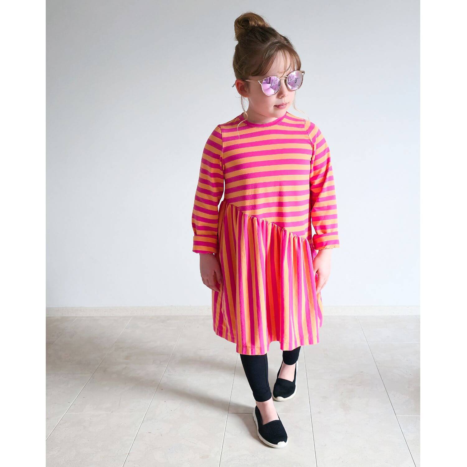 Jersey bio - Hamburger Liebe Duo Summer Stripes Orange vif-2 Jersey bio - Hamburger Liebe Duo Summer Stripes Orange vif-2