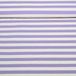 Jersey bio - Hamburger Liebe Uno Summer Stripes Ecru Violet Jersey bio - Hamburger Liebe Uno Summer Stripes Ecru Violet