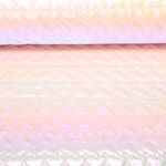 Tissu matelassé pour veste - coeurs rose métallisé