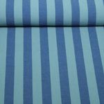 Baumwoll-Webware - Streifen Blau Grün