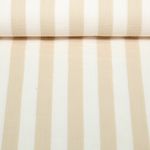 Gaze de coton - rayures Ecru Beige Gaze de coton - rayures Ecru Beige