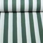 Mousseline de coton - rayures blocs blanc vert Mousseline de coton - rayures blocs blanc vert