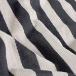 Musselina de algodão - riscas em blocos branco navy Musselina de algodão - riscas em blocos branco navy