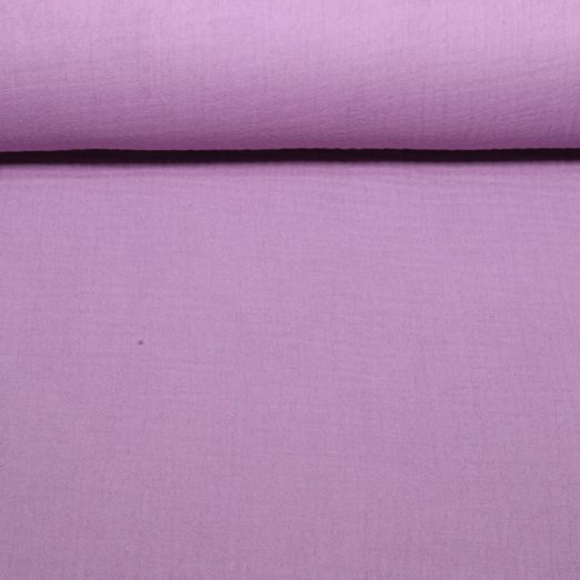 Gaze de coton bio - Triple épaisseur - Uni Mauve Gaze de coton bio - Triple épaisseur - Uni Mauve