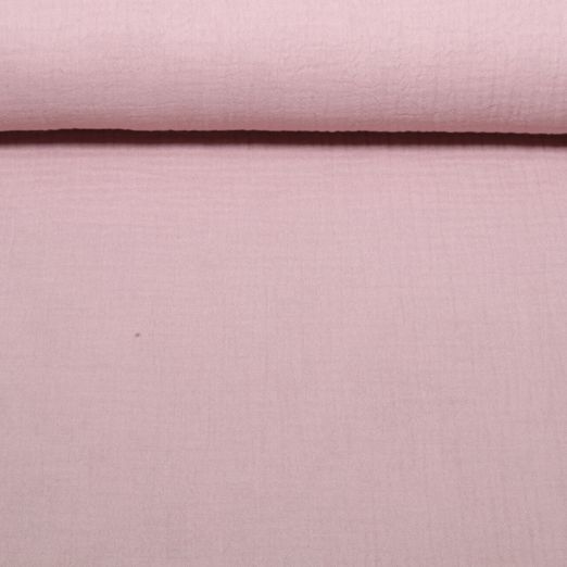 Gaze de coton bio - Triple épaisseur - Uni Vieux rose Gaze de coton bio - Triple épaisseur - Uni Vieux rose
