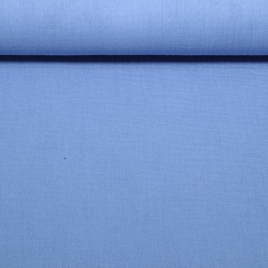 Gaze de coton bio - Triple épaisseur - Uni Bleu jeans clair Gaze de coton bio - Triple épaisseur - Uni Bleu jeans clair