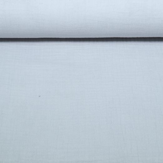 Gaze de coton bio - Triple épaisseur - Uni Gris clair Gaze de coton bio - Triple épaisseur - Uni Gris clair
