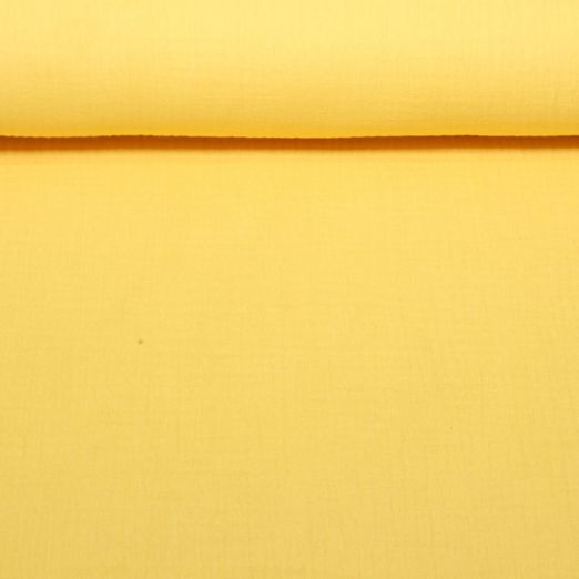 Gaze de coton bio - Triple épaisseur - Uni Jaune Gaze de coton bio - Triple épaisseur - Uni Jaune