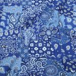 Puuvilla kudottu kangas - Paisley Patchwork Sininen Puuvilla kudottu kangas - Paisley Patchwork Sininen