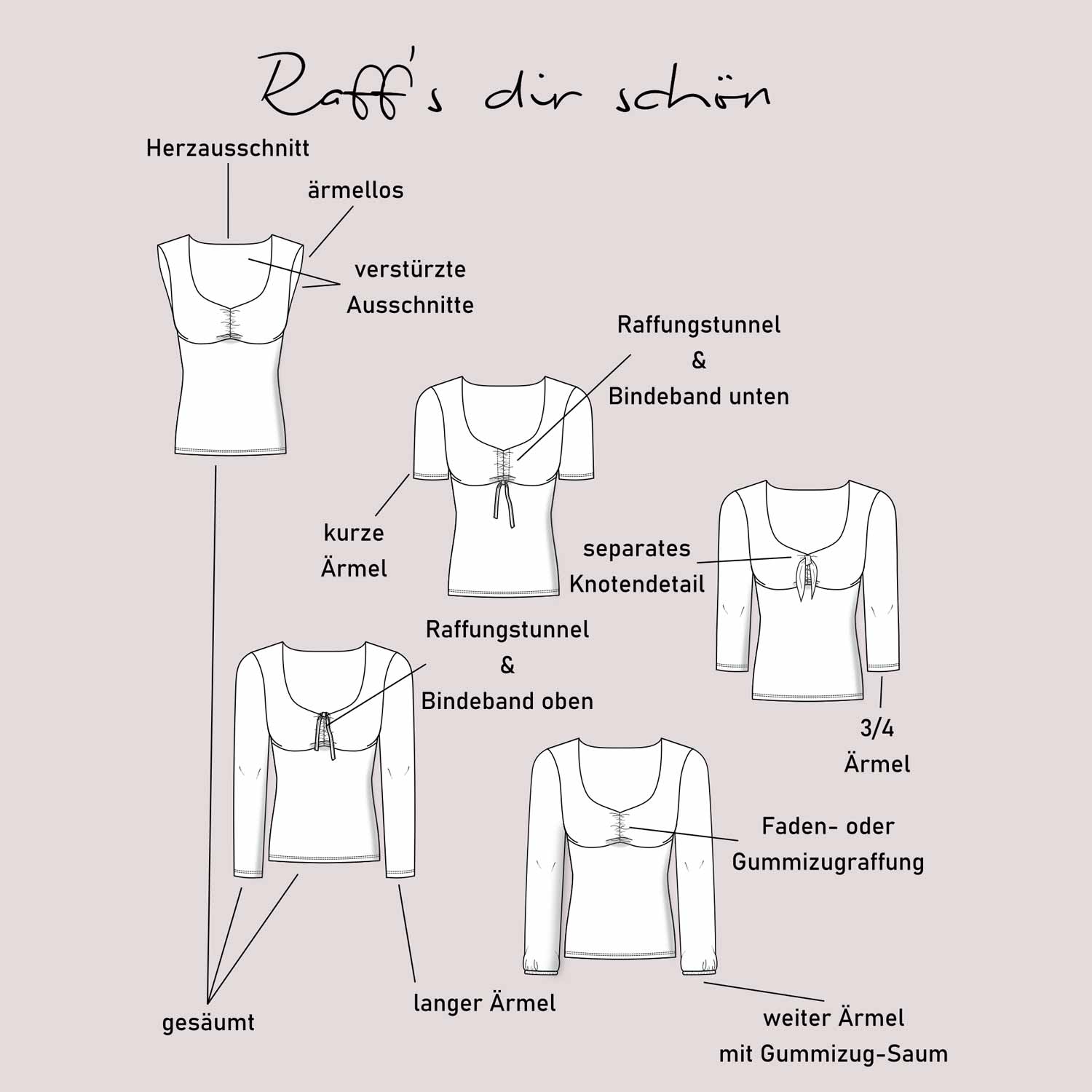 Shirt - Raff's dir schön - Schnittmuster eBook-1 Shirt - Raff's dir schön - Schnittmuster eBook-1