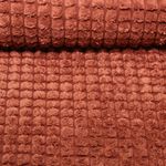 Tissu d'ameublement Suzi à relief - Uni Rouge brique Tissu d'ameublement Suzi à relief - Uni Rouge brique