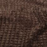 Tessuto da tappezzeria in tessuto nodoso - tinta unita marrone cioccolato