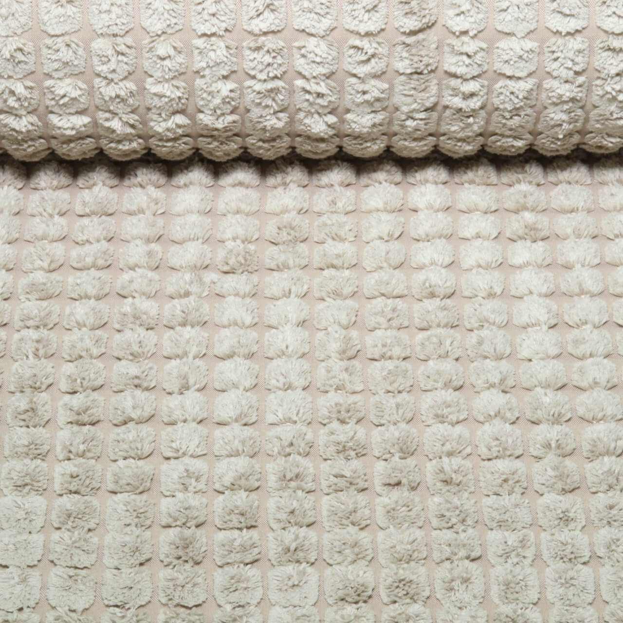Polsterstoff Suzi Genoppt - Uni Beige-0 Polsterstoff Suzi Genoppt - Uni Beige-0