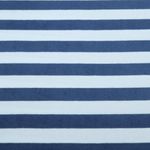 Stretch Frottee - Blockstreifen Weiß Blau Stretch Frottee - Blockstreifen Weiß Blau