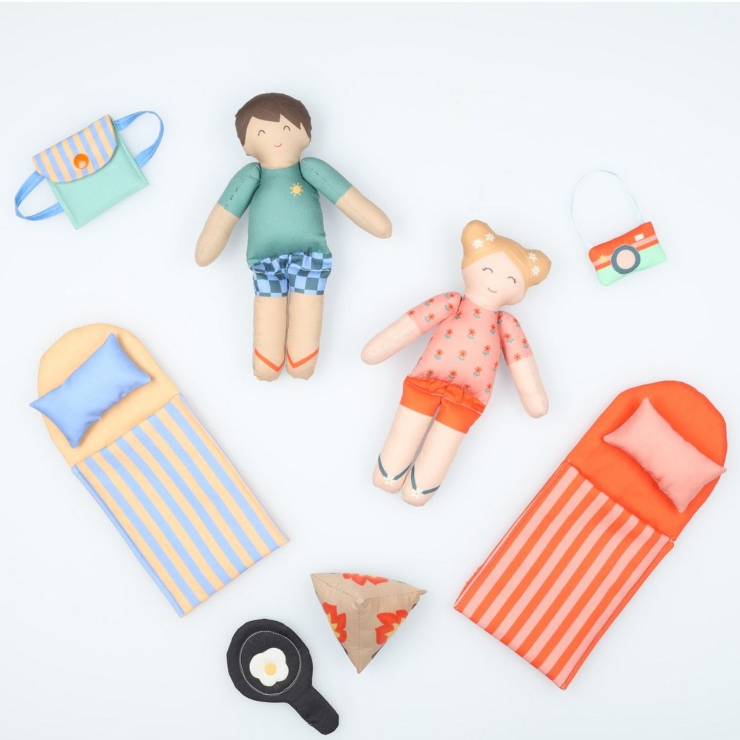 Panel Baumwoll-Popeline - Spielset Let´s go Camping Mehrfarbig-2 Panel Baumwoll-Popeline - Spielset Let´s go Camping Mehrfarbig-2