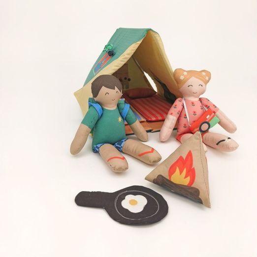 Panel Baumwoll-Popeline - Spielset Let´s go Camping Mehrfarbig Panel Baumwoll-Popeline - Spielset Let´s go Camping Mehrfarbig