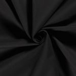Sergé de coton - Prélavé Uni Noir