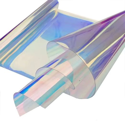 Jelly Vinyl Holo - 30 x 135cm - blau