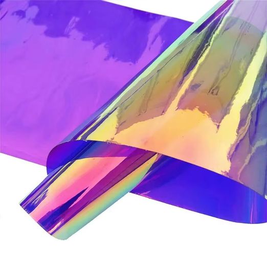 Jelly Vinyl Holo - 30 x 135cm - lila