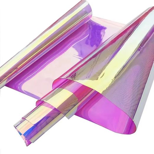Jelly Vinyl Holo - 30 x 135cm - pink