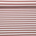 Jersey - Streifenmix Beige Rostbraun