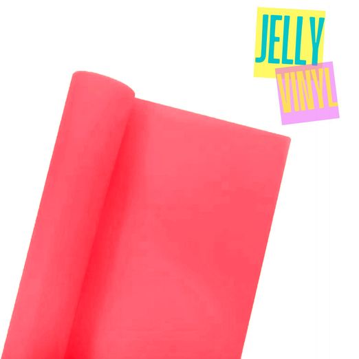 Vinyle Jelly - 30 x 135cm - Rose fluo intense