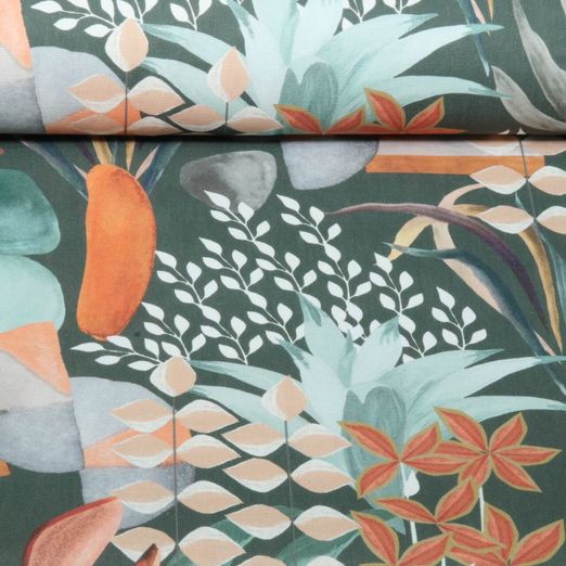 Toile canevas - Impression numérique de fleurs Vert Toile canevas - Impression numérique de fleurs Vert