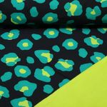 Softshell - Motif léopard numérique Jaune citron