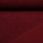Teddyfleece - Boucle Doubleface Uni Bordeaux